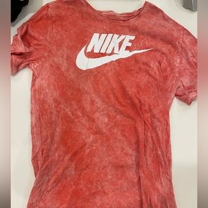 Nike pink tie dye tee